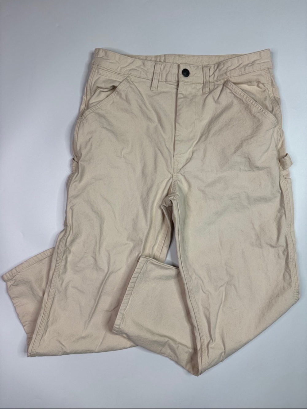 American Eagle Flex Carpenter Pants Off White Size 32x32
